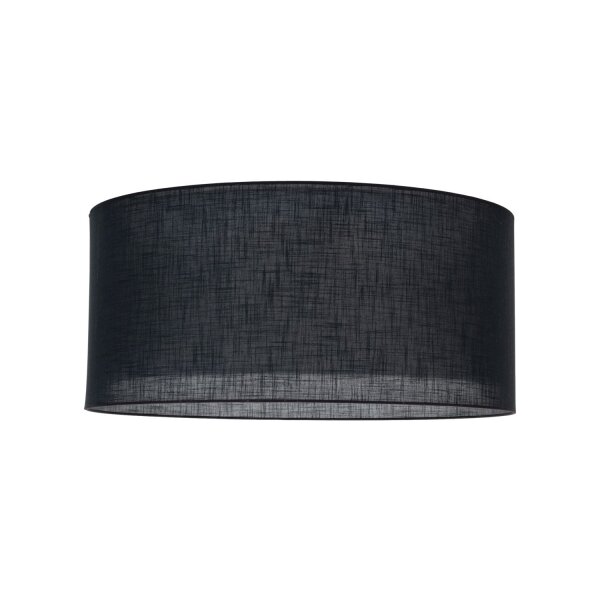 Deckenleuchte 6-flammig Stoff Schwarz E27 Ø77 cm rund