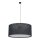 Pendelleuchte 3-flammig Stoff Metall Schwarz E27 Ø77 cm