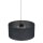 Pendelleuchte 3-flammig Stoff Metall Schwarz E27 Ø77 cm