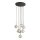 Pendelleuchte 7-flammig Glas Braun Cognac G9 Ø48,5 cm