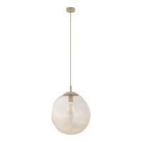 Pendelleuchte Glas Sandfarben Cognac E27 &Oslash;35 cm modern