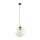 Pendelleuchte Glas Metall Braun Cognac E27 Ø25 cm rund