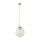 Pendelleuchte Glas Metall Sandfarben Cognac E27 Ø25 cm