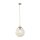 Pendelleuchte Glas Metall Sandfarben Cognac E27 Ø25 cm