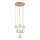 Pendelleuchte Glas Sandfarben Cognac G9 rund B:48,5 cm