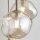 Pendelleuchte Glas Sandfarben Cognac G9 rund B:48,5 cm