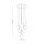 Pendelleuchte Glas Sandfarben Cognac G9 rund B:48,5 cm