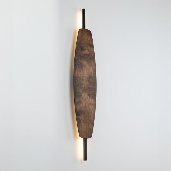 LED Wandleuchte indirekt 3000K Holz Metall H:95,5 cm