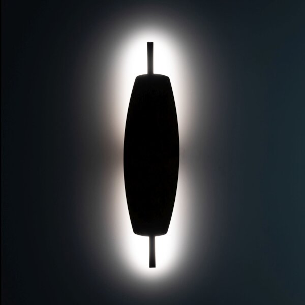 LED Wandleuchte indirekt 3000K Holz Metall H:55 cm
