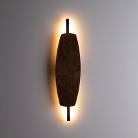 LED Wandleuchte indirekt 3000K Holz Metall H:55 cm