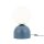 Tischlampe Glas Metall Weiß Blau E27 52 cm dekorativ