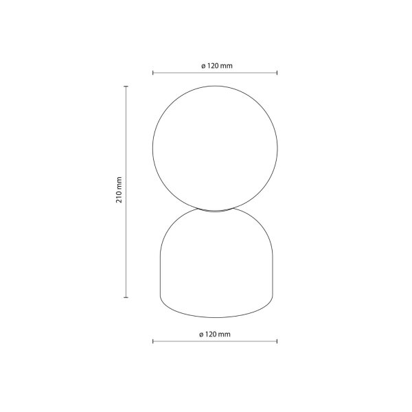 Tischlampe Glas Metall Weiß Blau G9 H:21 cm dekorativ