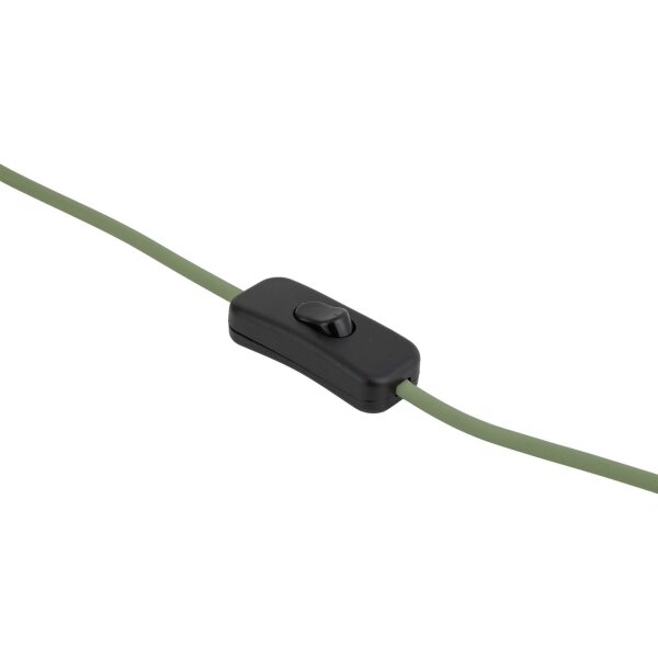 Tischlampe Glas Metall Pistazie E27 H:52 cm dekorativ