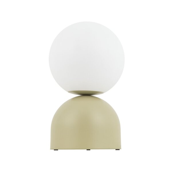 Tischlampe Glas Metall Pistazie E27 H:52 cm dekorativ