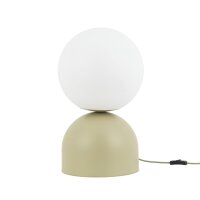 Tischlampe Glas Metall Pistazie E27 H:52 cm dekorativ