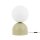 Tischlampe Glas Metall Pistazie E27 H:52 cm dekorativ