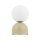 Tischlampe Glas Metall Pistazie E27 H:52 cm dekorativ