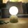 Tischlampe Glas Metall Weiß Pistazie G9 H:21 cm klein