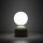 Tischlampe Glas Metall Weiß Pistazie G9 H:21 cm klein