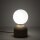 Tischlampe Glas Metall Sandfarben E27 H:52 cm blendarm