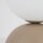 Tischlampe Glas Metall Sandfarben E27 H:52 cm blendarm