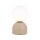 Tischlampe Glas Metall Sandfarben E27 H:52 cm blendarm