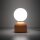Tischlampe Glas Metall Weiß Orange G9 H:21 cm klein