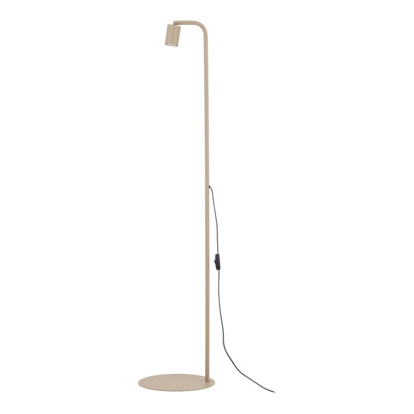 Stehleuchte verstellbar Metall Sandfarben GU10 H:140 cm