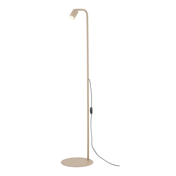 Stehleuchte verstellbar Metall Sandfarben GU10 H:140 cm