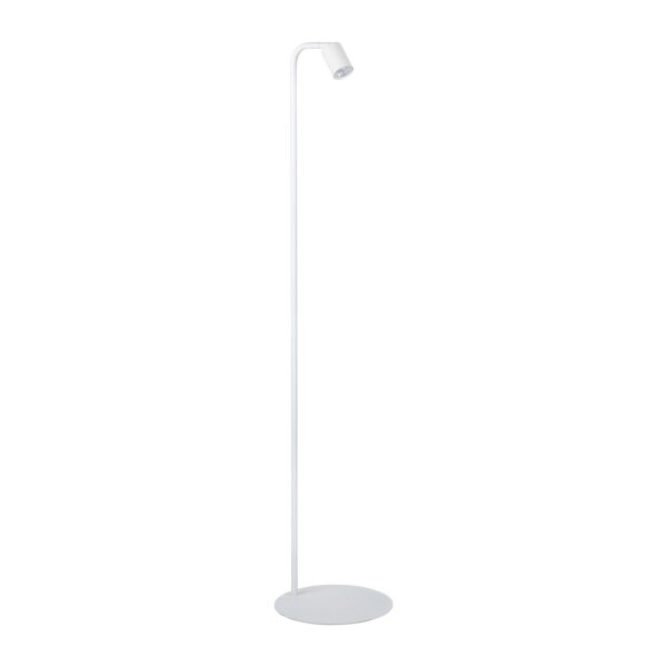 Stehleuchte verstellbar Metall Weiß GU10 H:140 cm