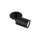 Deckenspot verstellbar Metall Schwarz GU10 B:12,5 cm