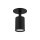 Deckenspot verstellbar Metall Schwarz GU10 B:12,5 cm