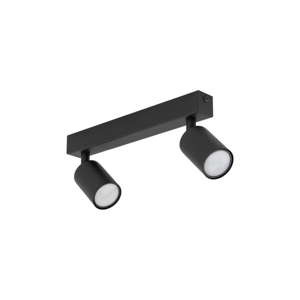 Deckenspot flexibel 2-flammig Schwarz GU10 L:41 cm