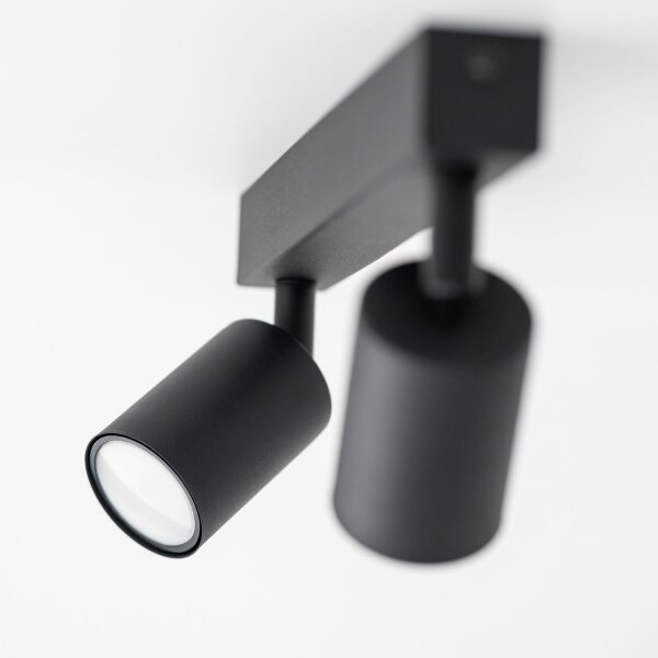Deckenspot flexibel 2-flammig Schwarz GU10 L:41 cm
