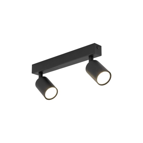 Deckenspot flexibel 2-flammig Schwarz GU10 L:41 cm