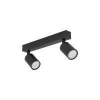 Deckenspot flexibel 2-flammig Schwarz GU10 L:41 cm
