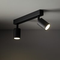 Deckenspot flexibel 2-flammig Schwarz GU10 L:41 cm