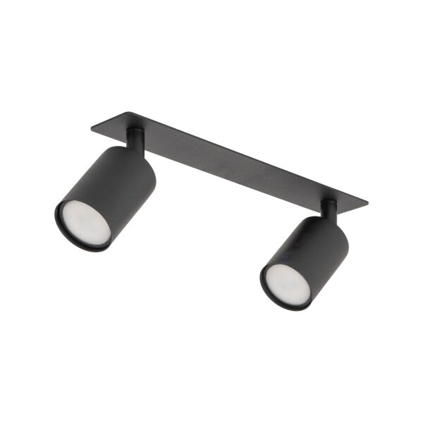 Deckenspot verstellbar 3-flammig Schwarz GU10 L:41 cm