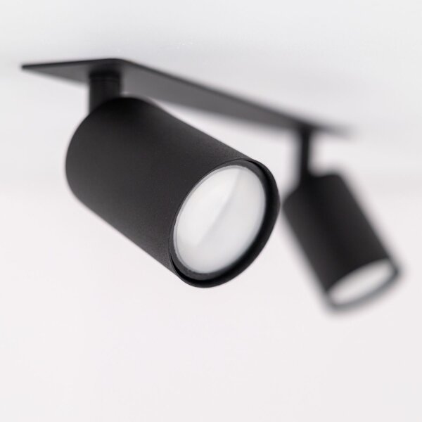 Deckenspot verstellbar 3-flammig Schwarz GU10 L:41 cm