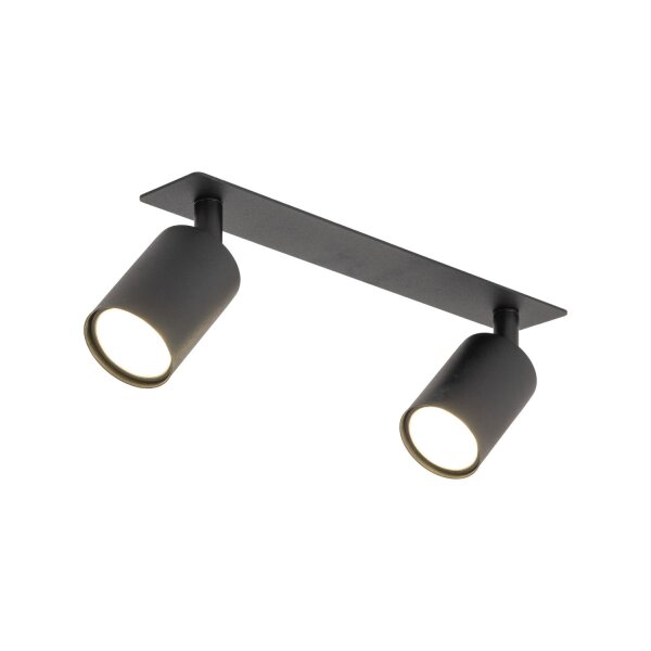 Deckenspot verstellbar 3-flammig Schwarz GU10 L:41 cm