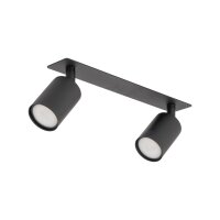 Deckenspot verstellbar 3-flammig Schwarz GU10 L:41 cm