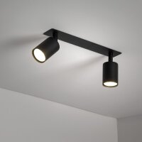 Deckenspot verstellbar 3-flammig Schwarz GU10 L:41 cm