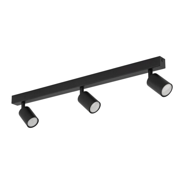 Deckenspot flexibel 3-flammig Schwarz GU10 L:77 cm