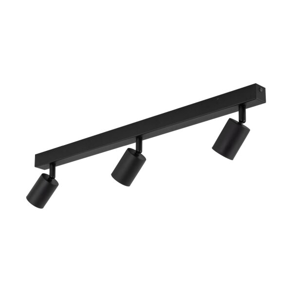 Deckenspot flexibel 3-flammig Schwarz GU10 L:77 cm
