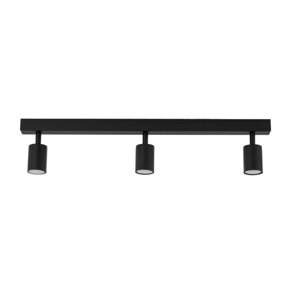 Deckenspot flexibel 3-flammig Schwarz GU10 L:77 cm