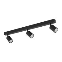 Deckenspot flexibel 3-flammig Schwarz GU10 L:77 cm