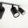 Deckenspot verstellbar Metall Schwarz GU10 L:77 cm