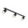 Deckenspot verstellbar Metall Schwarz GU10 L:77 cm