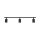 Deckenspot verstellbar Metall Schwarz GU10 L:77 cm