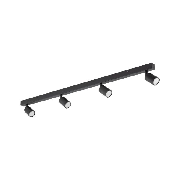 Deckenspot flexibel 4-flammig Schwarz GU10 L:123 cm
